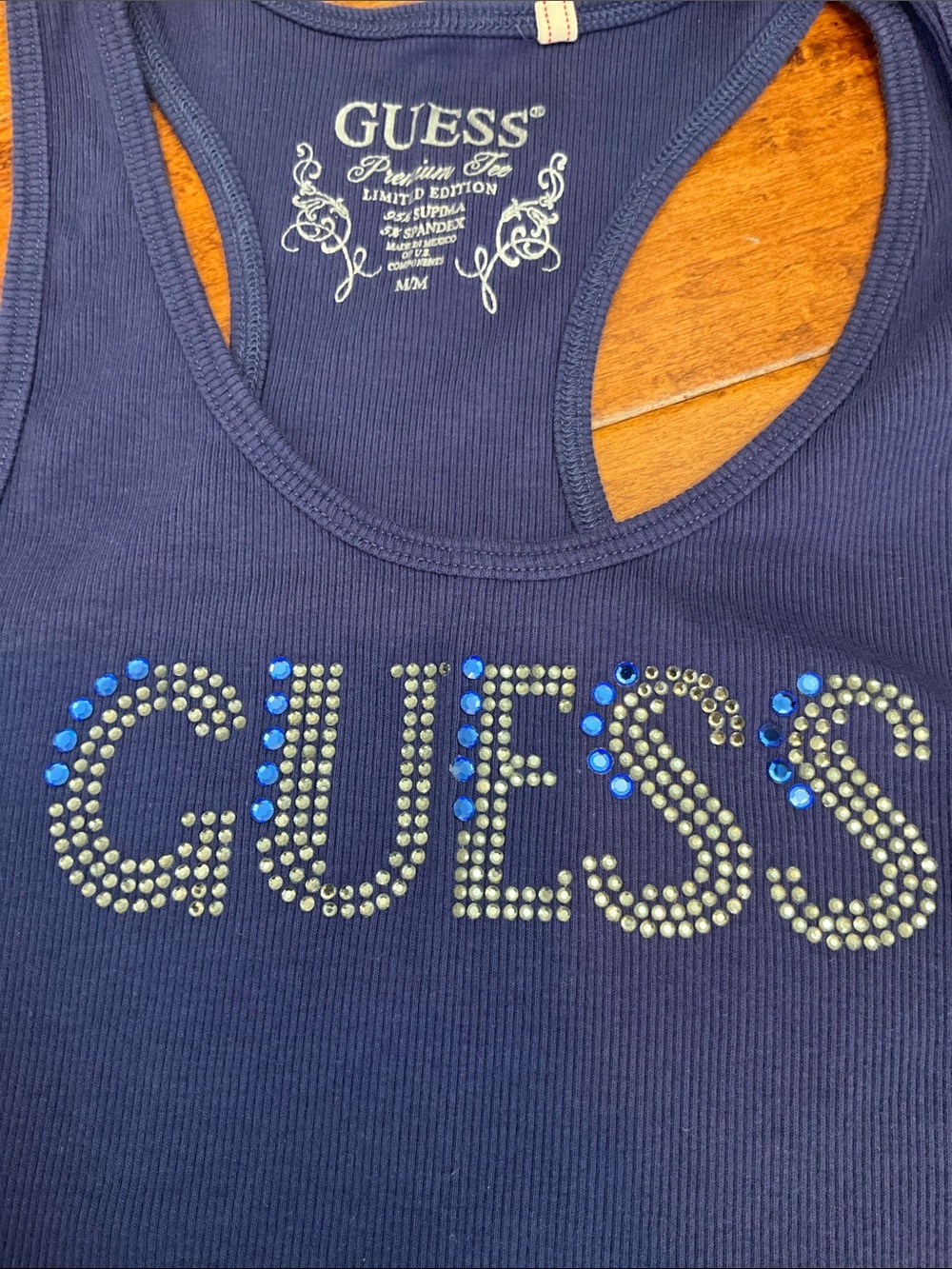 GUESS Rhinestone Racerback Tank - Picture 7 of 7